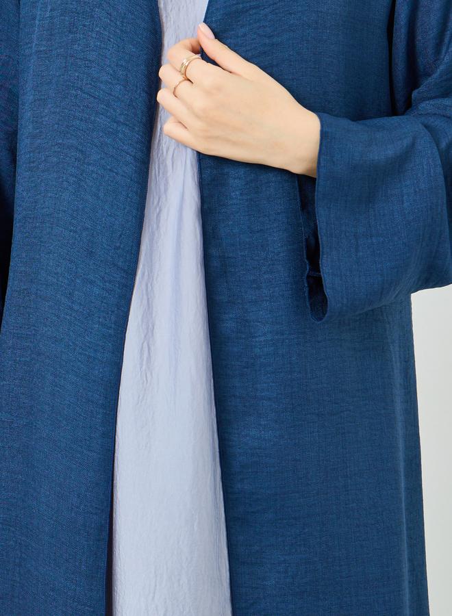 ستايلي عباية كيمونو بحافة واسعة للنساء - Image 4